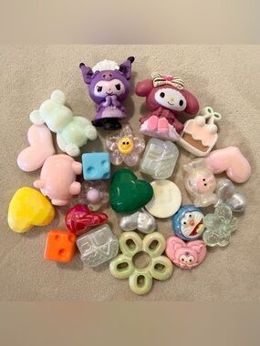 New Assorted Beads for Crafting Keychains Bracelets DYI Lot #1